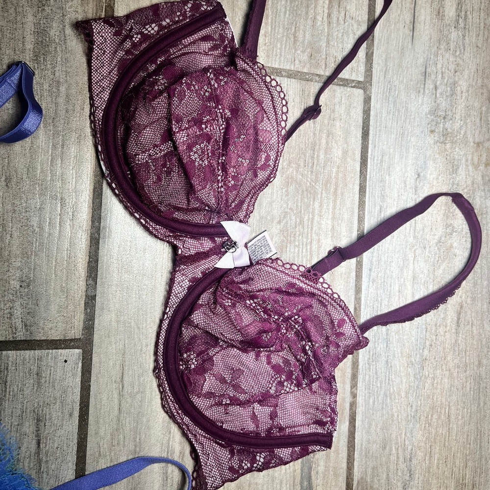 Sexy maroon Lacey bra